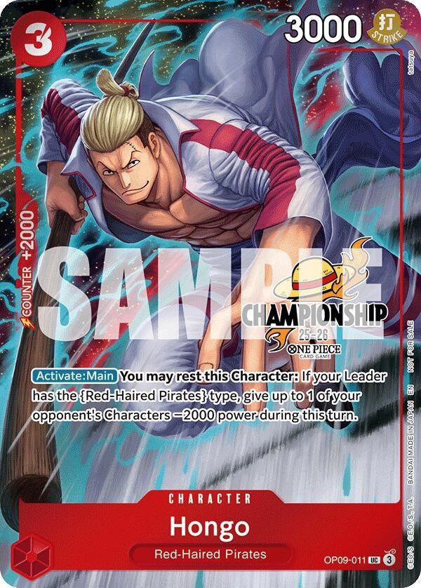 Image for Hongo (CS 25-26 Celebration Pack) (OP09-011) (OP-PR) - One Piece Card Game