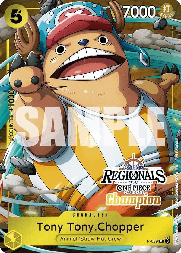 Image for Tony Tony.Chopper (Online Regional Champion Card Set 2025 Vol.2) (P-089) (OP-PR) - One Piece Card Game