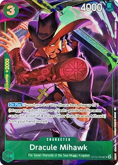 Image for Dracule Mihawk (Illustration Box Vol.4) (ST12-003) (OP-PR) - One Piece Card Game
