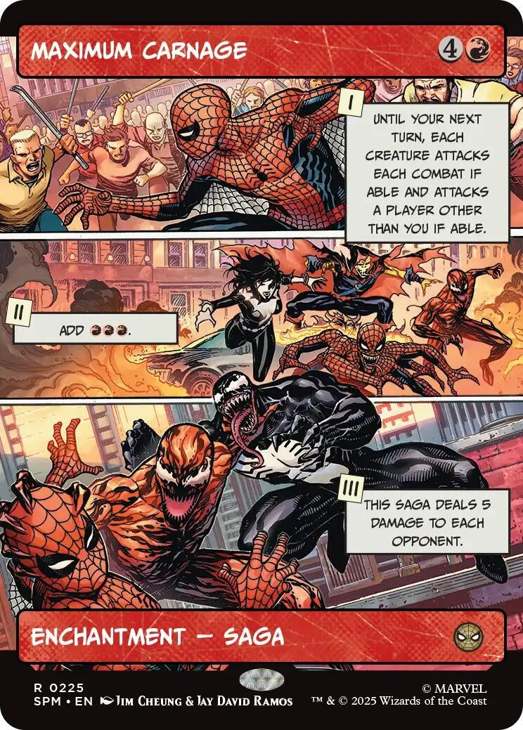 Image for Maximum Carnage (Borderless) (225) (SPM) - Magic: The Gathering