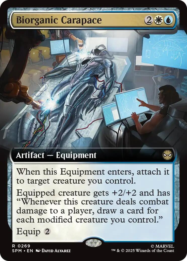 Image for Biorganic Carapace (Extended Art) (269) (SPM) - Magic: The Gathering
