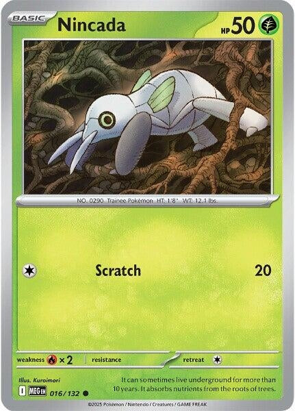 Image for Nincada (016/132) (MEG) - Pokemon