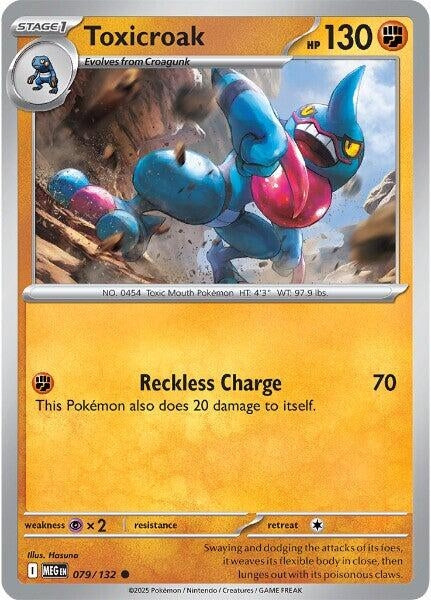Image for Toxicroak (079/132) (MEG) - Pokemon