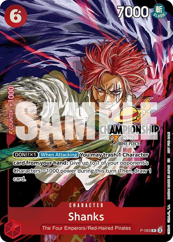 Image for Shanks (CS 25-26 Event Pack Finalist Ver.) (P-083) (OP-PR) - One Piece Card Game