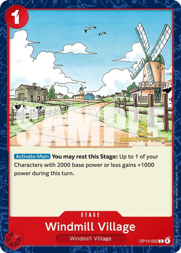 Image for Windmill Village (OP13-022) (OP13 ANN) - One Piece Card Game