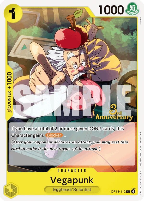 Image for Vegapunk (OP13-112) (OP13 ANN) - One Piece Card Game
