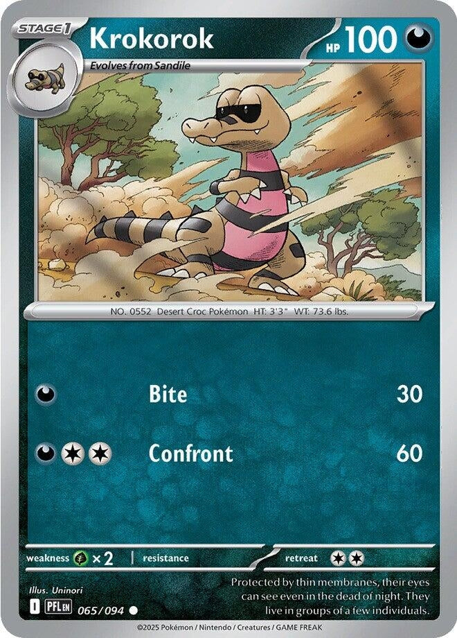 Image for Krokorok (065/094) (PFL) - Pokemon