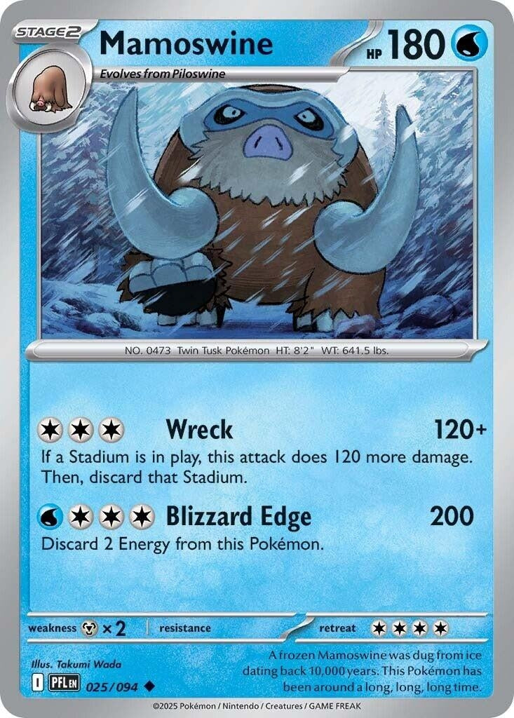Image for Mamoswine (025/094) (PFL) - Pokemon
