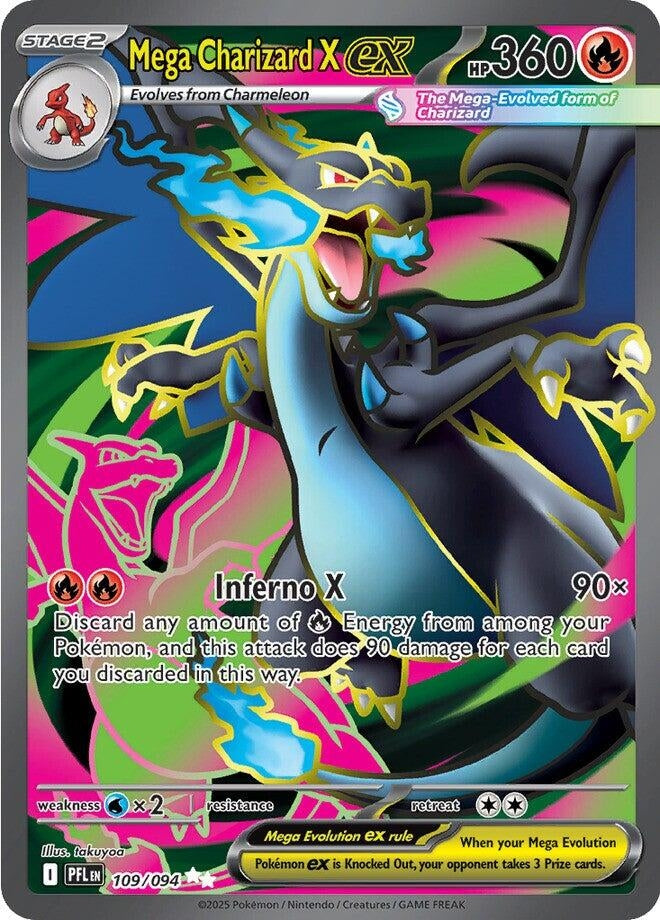Image for Mega Charizard X ex (109/094) (PFL) - Pokemon