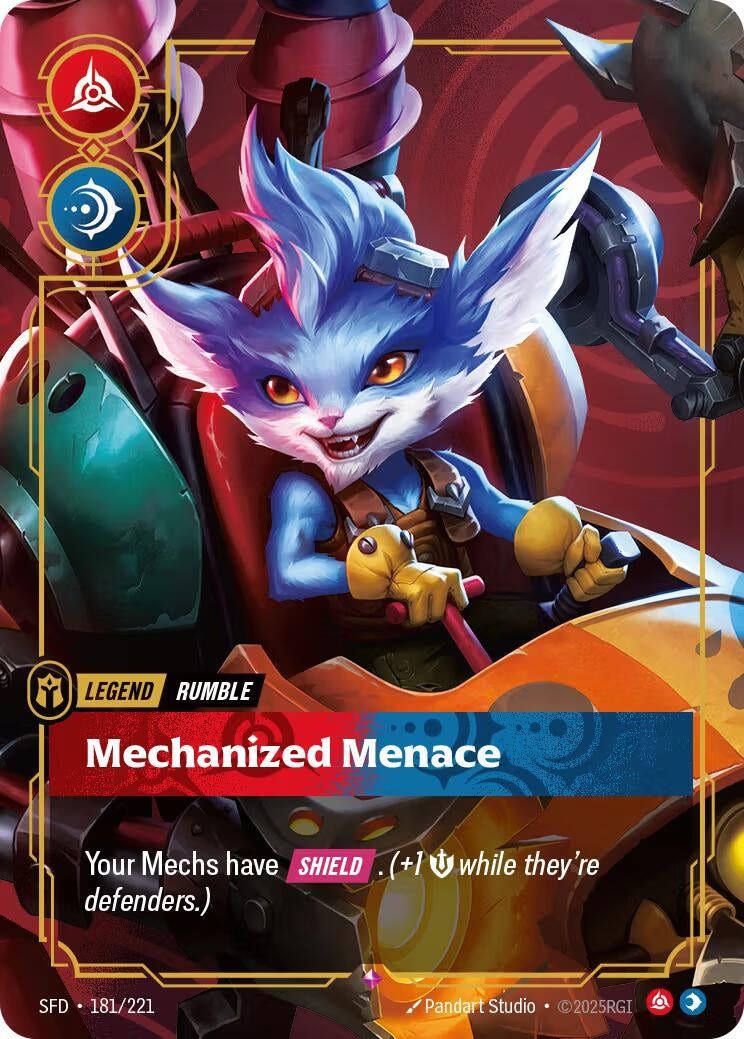 Image for Rumble - Mechanized Menace (181/221) (SFD) - Riftbound: League of Legends Trading Card Game