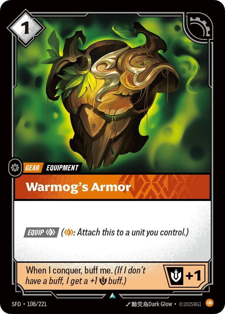 Image for Warmog's Armor (108/221) (SFD) - Riftbound: League of Legends Trading Card Game