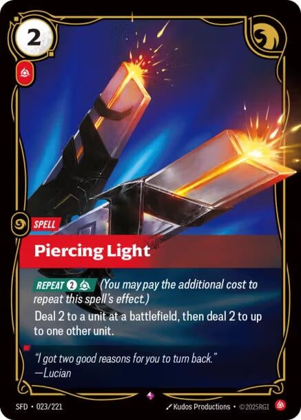 Image for Piercing Light (023/221) (SFD) - Riftbound: League of Legends Trading Card Game