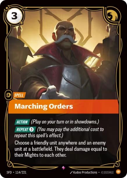 Image for Marching Orders (114/221) (SFD) - Riftbound: League of Legends Trading Card Game