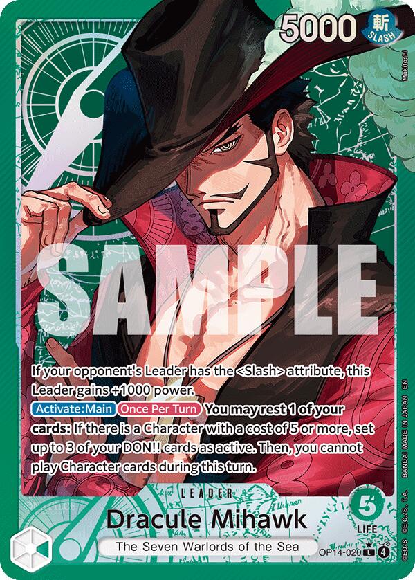 Dracule Mihawk (Alternate Art) (OP14-020) (OP14)