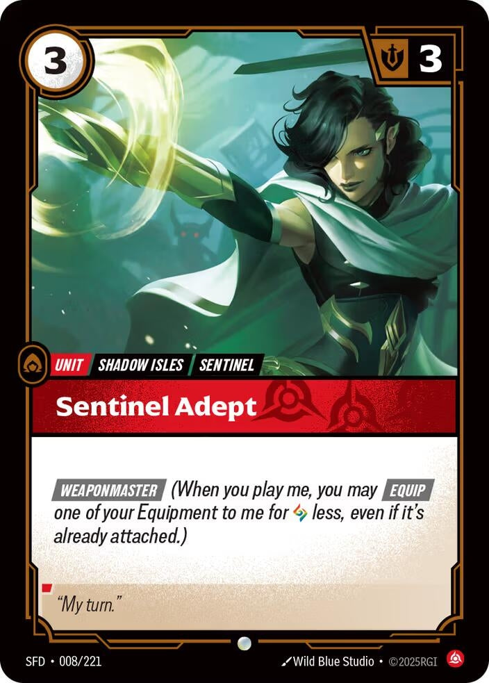 Image for Sentinel Adept (008/221) (SFD) - Riftbound: League of Legends Trading Card Game