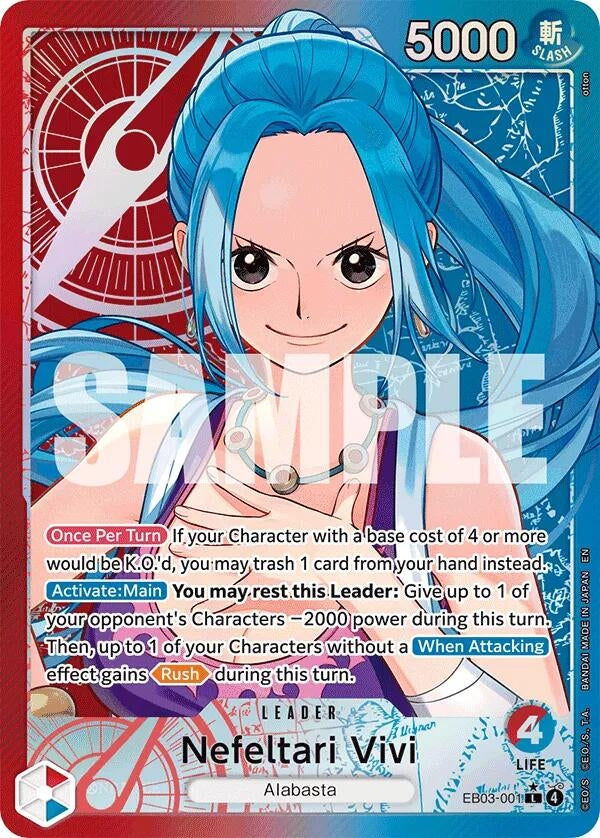 Image for Nefeltari Vivi (001) (Alternate Art) (EB03-001) (EB-03) - One Piece Card Game