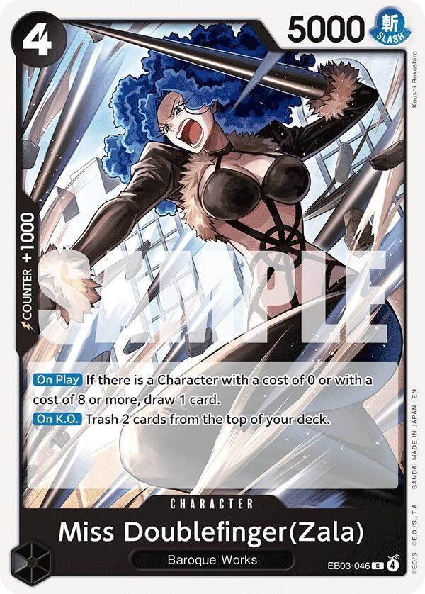 Image for Miss Doublefinger(Zala) (EB03-046) (EB-03) - One Piece Card Game