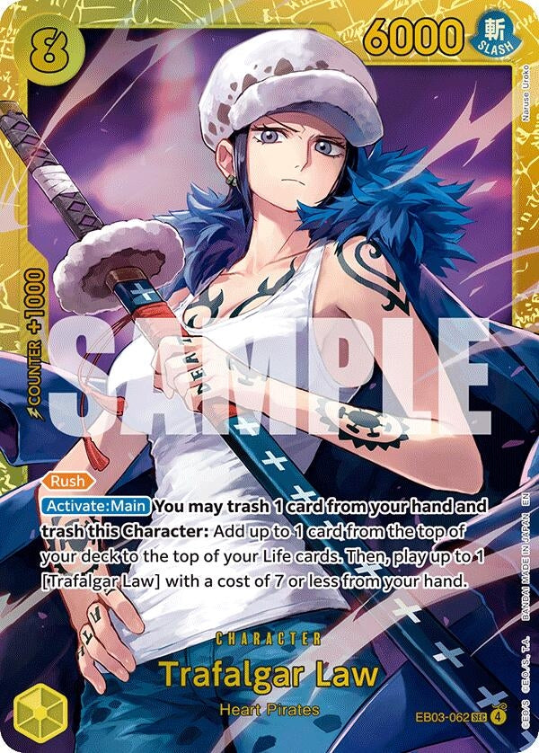 Image for Trafalgar Law (EB03-062) (EB-03) - One Piece Card Game