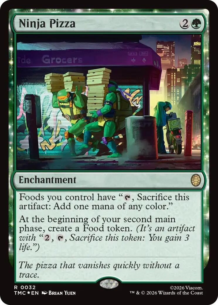 Image for Ninja Pizza (Surge Foil) (32) (TMC) - Magic: The Gathering