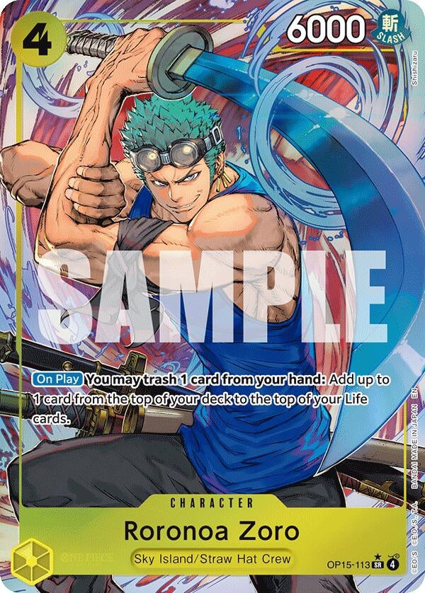 Roronoa Zoro (OP15-113) (Alternate Art) (OP15-113) (OP15-EB04) (Japane –  Forest City Collectibles