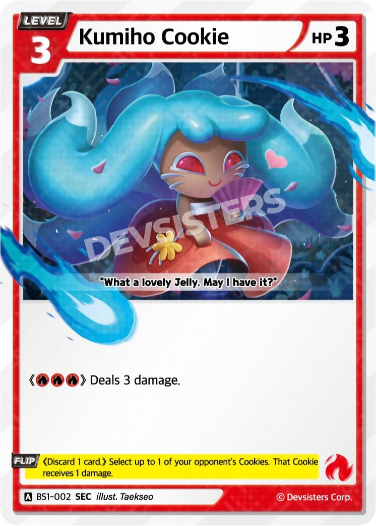 Image for Kumiho Cookie (002) (SEC) (BS1-002) (BS1-BS2) - CookieRun: Braverse TCG