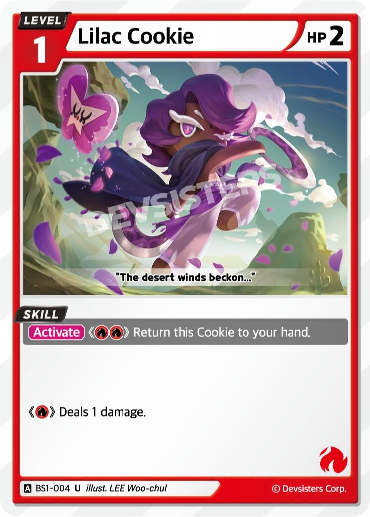 Image for Lilac Cookie (BS1-004) (BS1-BS2) - CookieRun: Braverse TCG