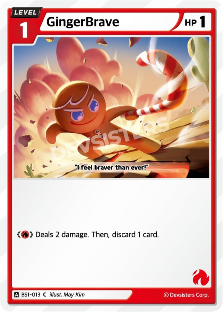Image for GingerBrave (013) (BS1-013) (BS1-BS2) - CookieRun: Braverse TCG