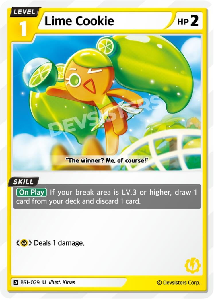 Image for Lime Cookie (BS1-029) (BS1-BS2) - CookieRun: Braverse TCG