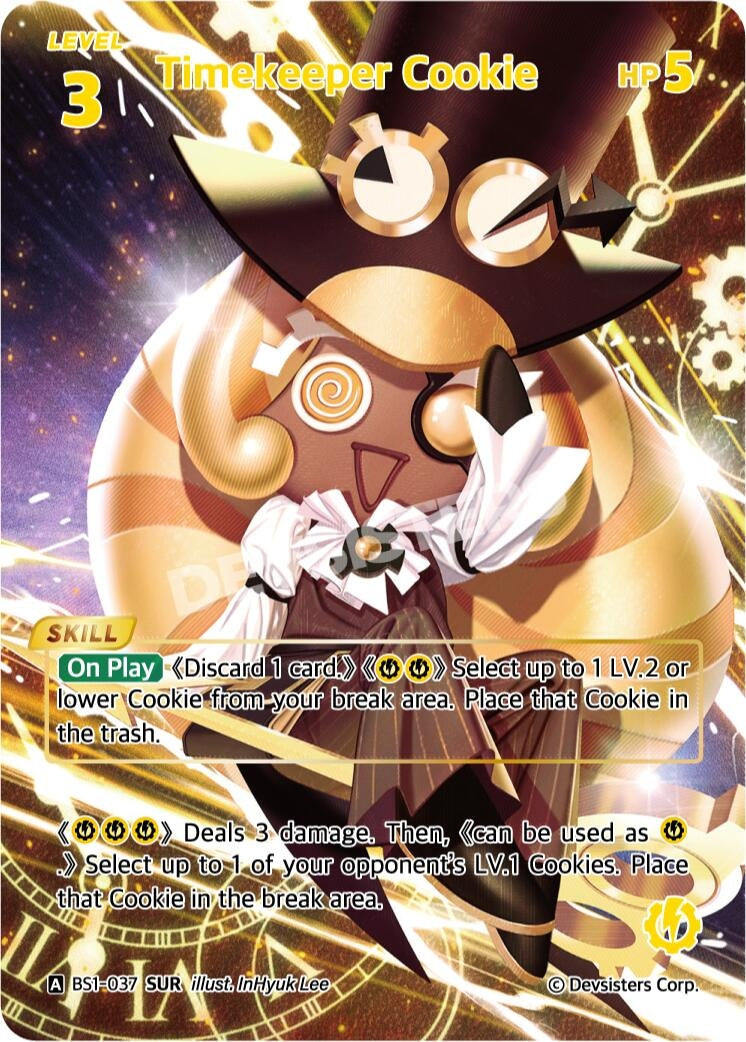 Image for Timekeeper Cookie (SUR) (BS1-037) (BS1-BS2) - CookieRun: Braverse TCG