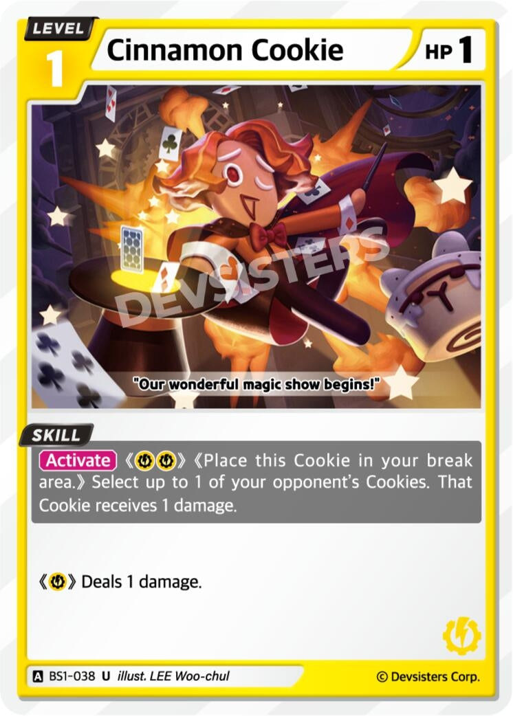 Image for Cinnamon Cookie (BS1-038) (BS1-BS2) - CookieRun: Braverse TCG