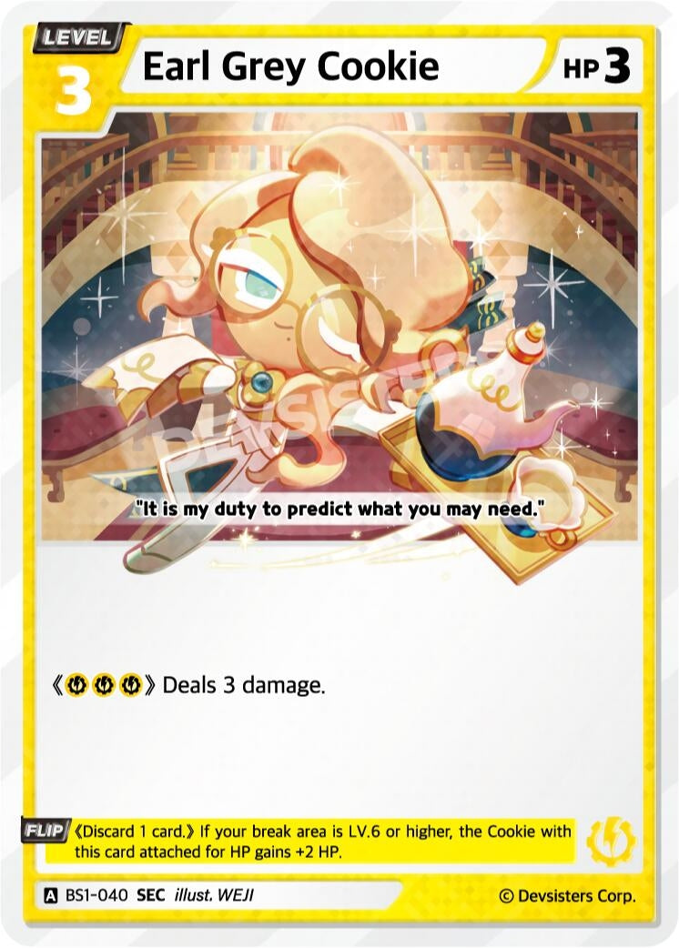 Image for Earl Grey Cookie (Ver. 2) (BS1-040) (BS1-BS2) - CookieRun: Braverse TCG