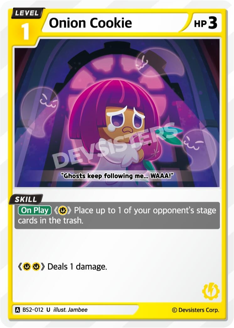 Image for Onion Cookie (BS2-012) (BS1-BS2) - CookieRun: Braverse TCG