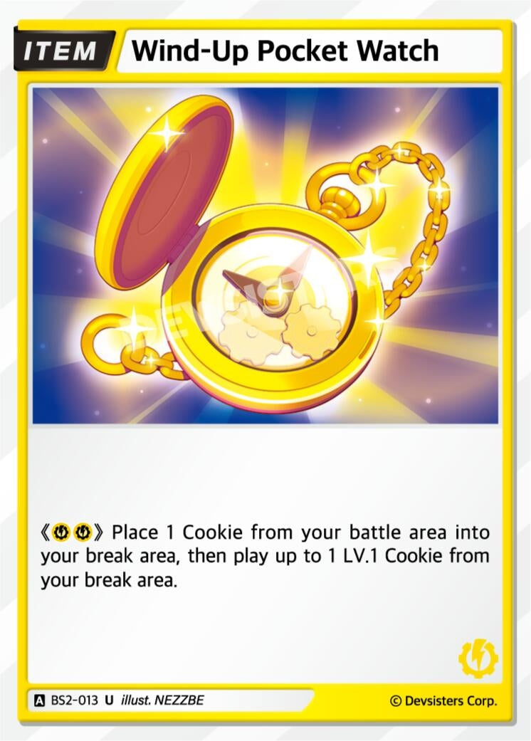 Image for Wind-Up Pocket Watch (BS2-013) (BS1-BS2) - CookieRun: Braverse TCG