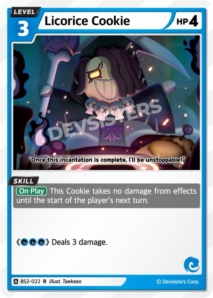 Image for Licorice Cookie (BS2-022) (BS1-BS2) - CookieRun: Braverse TCG