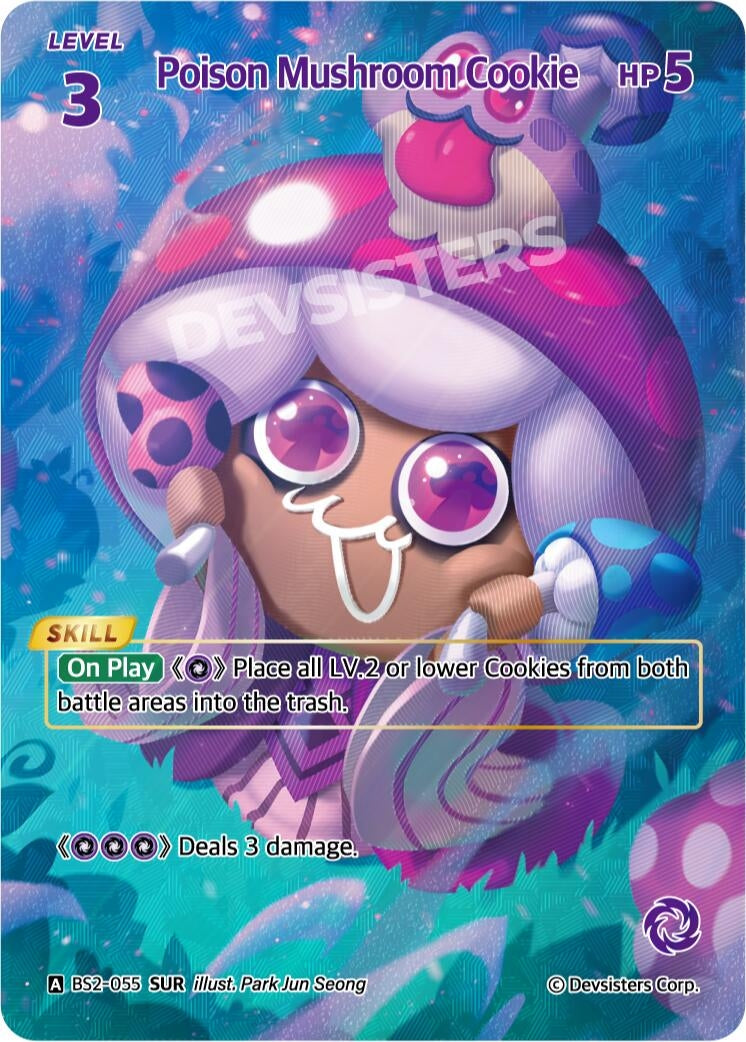 Image for Poison Mushroom Cookie (055) (SUR) (BS2-055) (BS1-BS2) - CookieRun: Braverse TCG