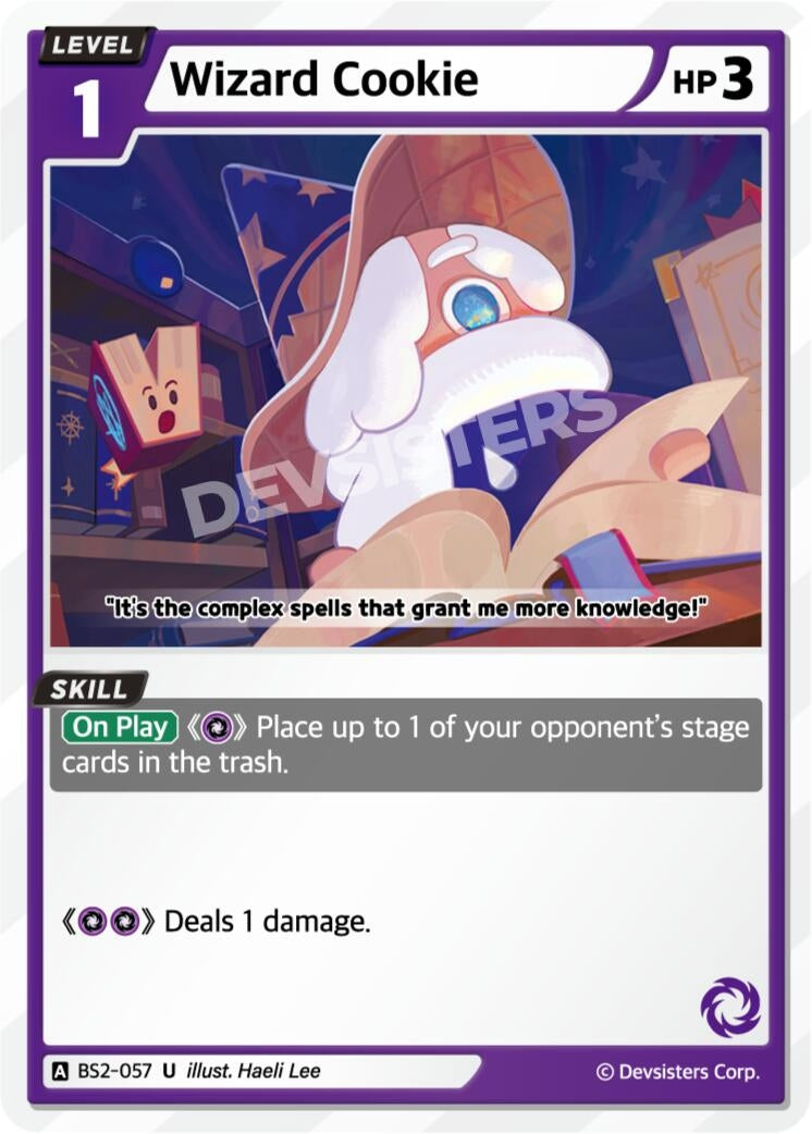 Image for Wizard Cookie (BS2-057) (BS1-BS2) - CookieRun: Braverse TCG