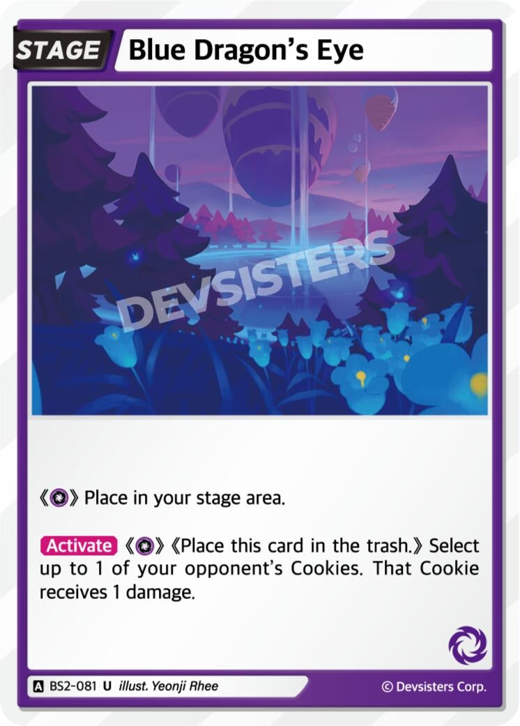 Image for Blue Dragon's Eye (BS2-081) (BS1-BS2) - CookieRun: Braverse TCG