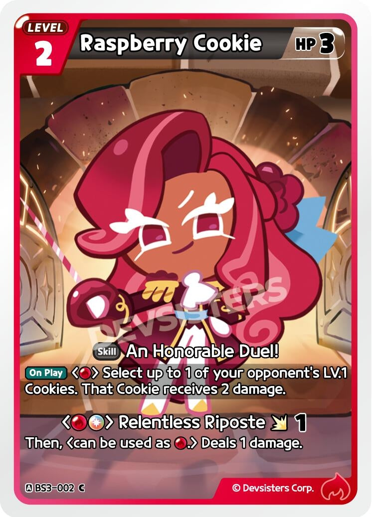 Image for Raspberry Cookie (BS3-002) (BS3-BS4) - CookieRun: Braverse TCG