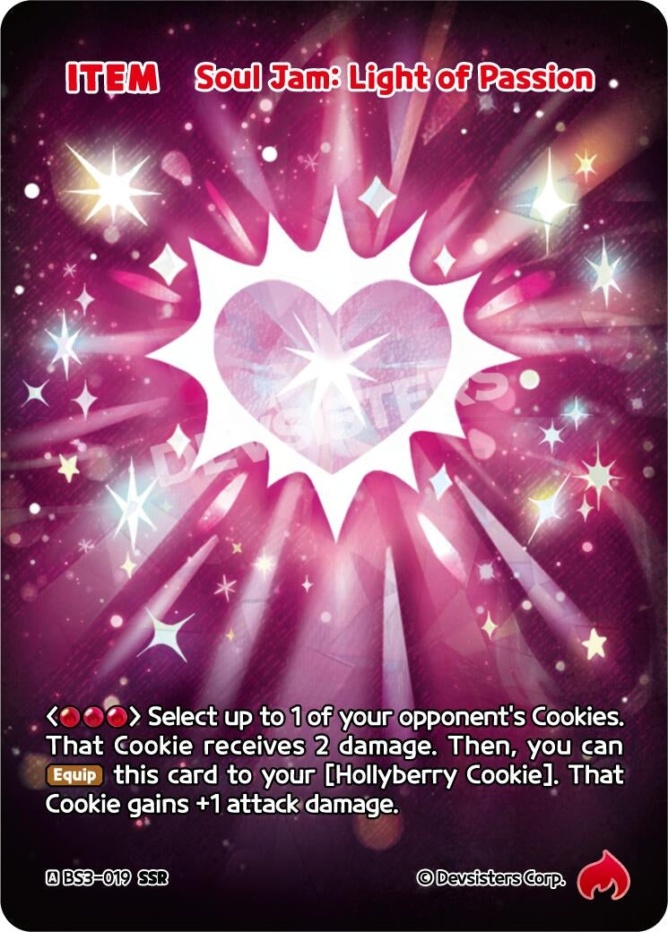 Image for Soul Jam: Light of Passion (SSR) (BS3-019) (BS3-BS4) - CookieRun: Braverse TCG