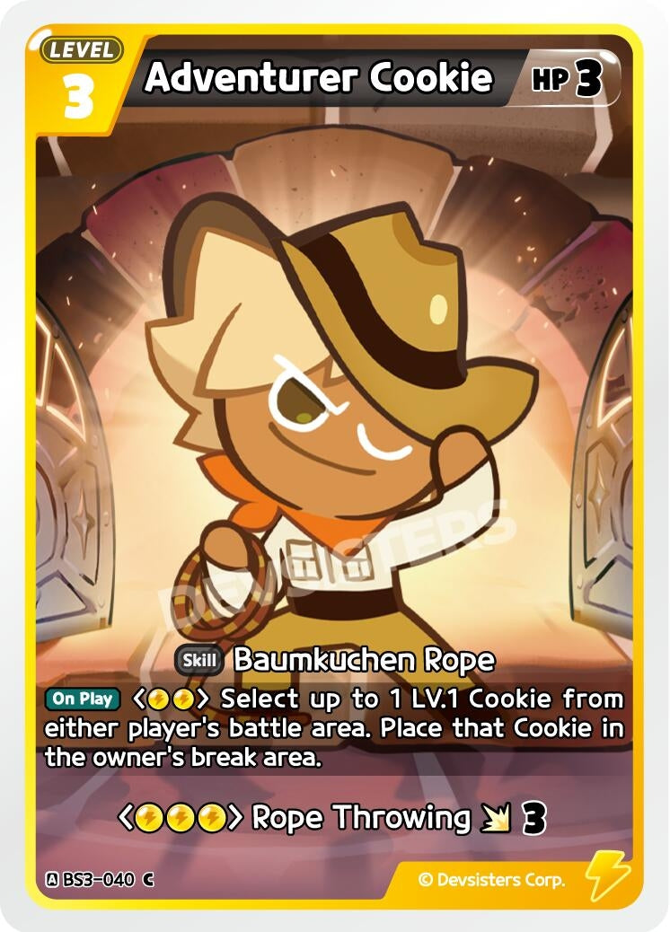 Image for Adventurer Cookie (040) (BS3-040) (BS3-BS4) - CookieRun: Braverse TCG