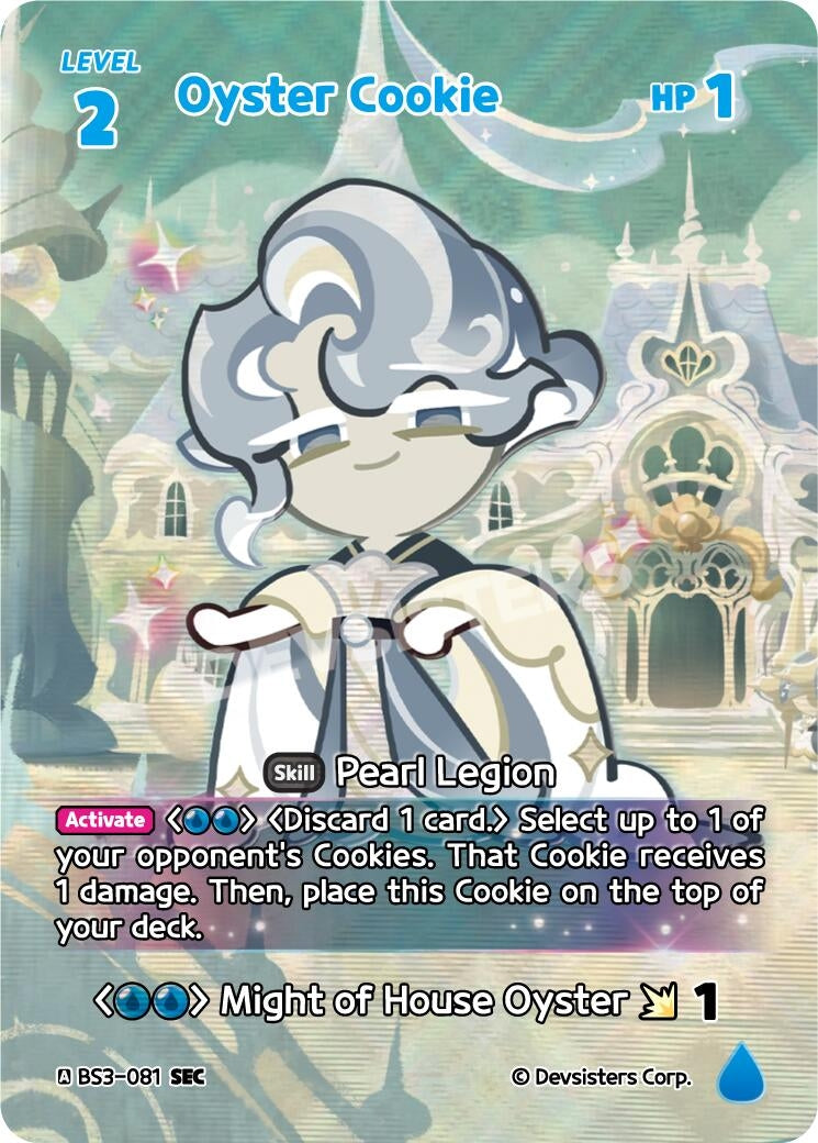 Image for Oyster Cookie (SEC) (BS3-081) (BS3-BS4) - CookieRun: Braverse TCG