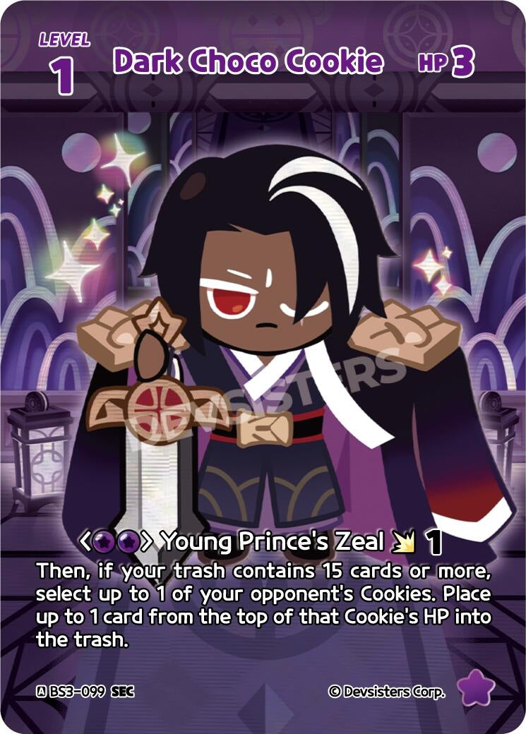 Image for Dark Choco Cookie (SEC) (BS3-099) (BS3-BS4) - CookieRun: Braverse TCG