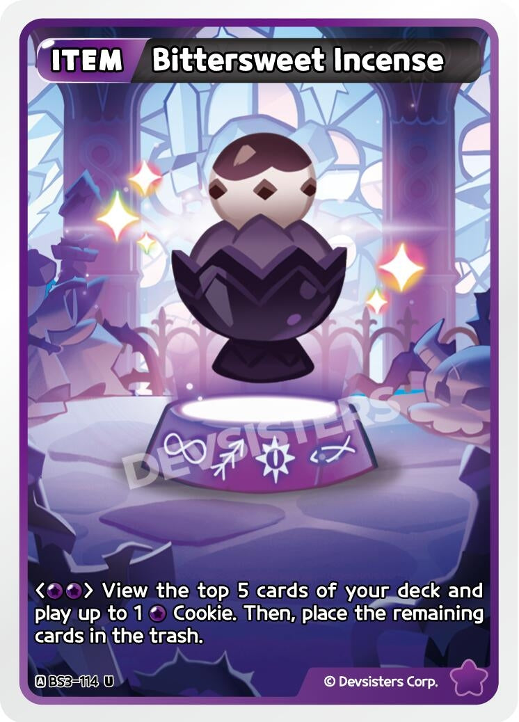 Image for Bittersweet Incense (BS3-114) (BS3-BS4) - CookieRun: Braverse TCG