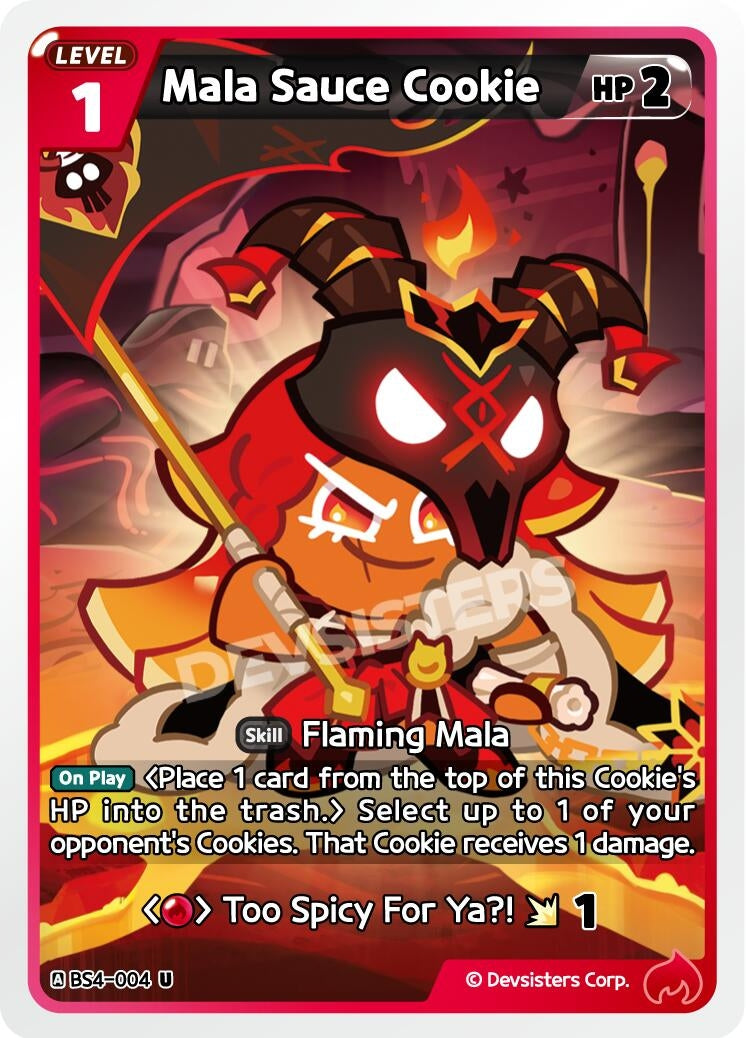 Image for Mala Sauce Cookie (004) (BS4-004) (BS3-BS4) - CookieRun: Braverse TCG