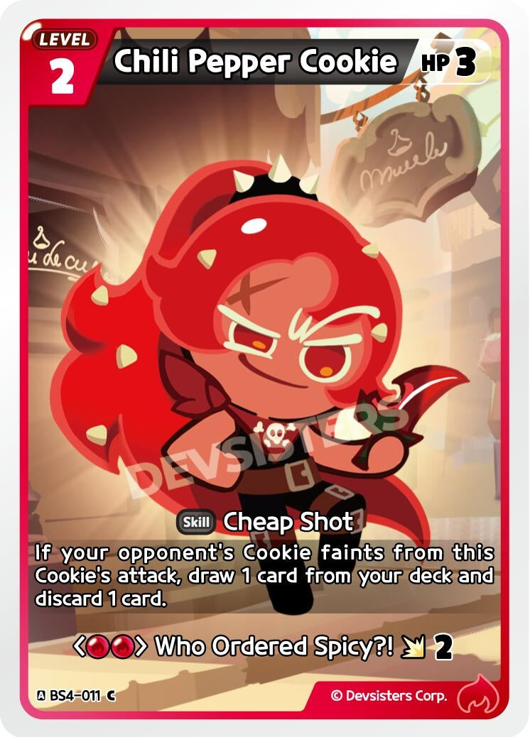 Image for Chili Pepper Cookie (BS4-011) (BS3-BS4) - CookieRun: Braverse TCG