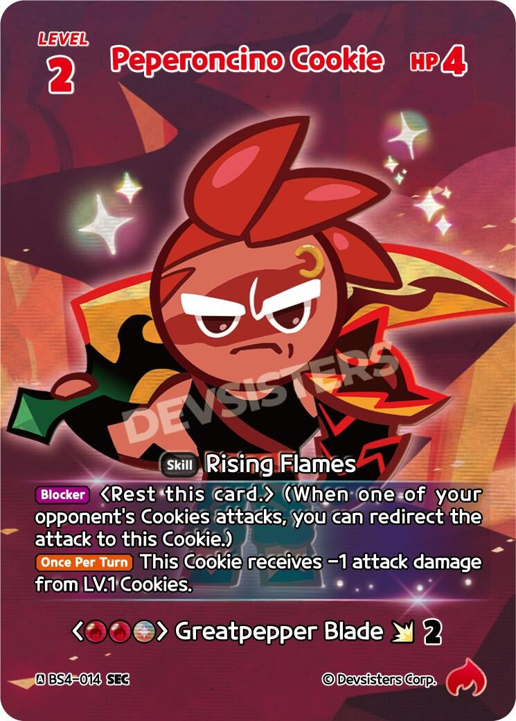 Image for Peperoncino Cookie (SEC) (BS4-014) (BS3-BS4) - CookieRun: Braverse TCG