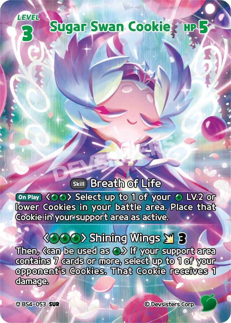 Image for Sugar Swan Cookie (SUR) (BS4-053) (BS3-BS4) - CookieRun: Braverse TCG