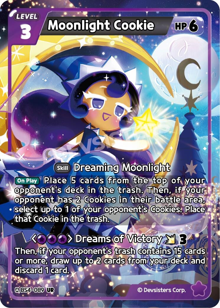 Image for Moonlight Cookie (BS4-089) (BS3-BS4) - CookieRun: Braverse TCG