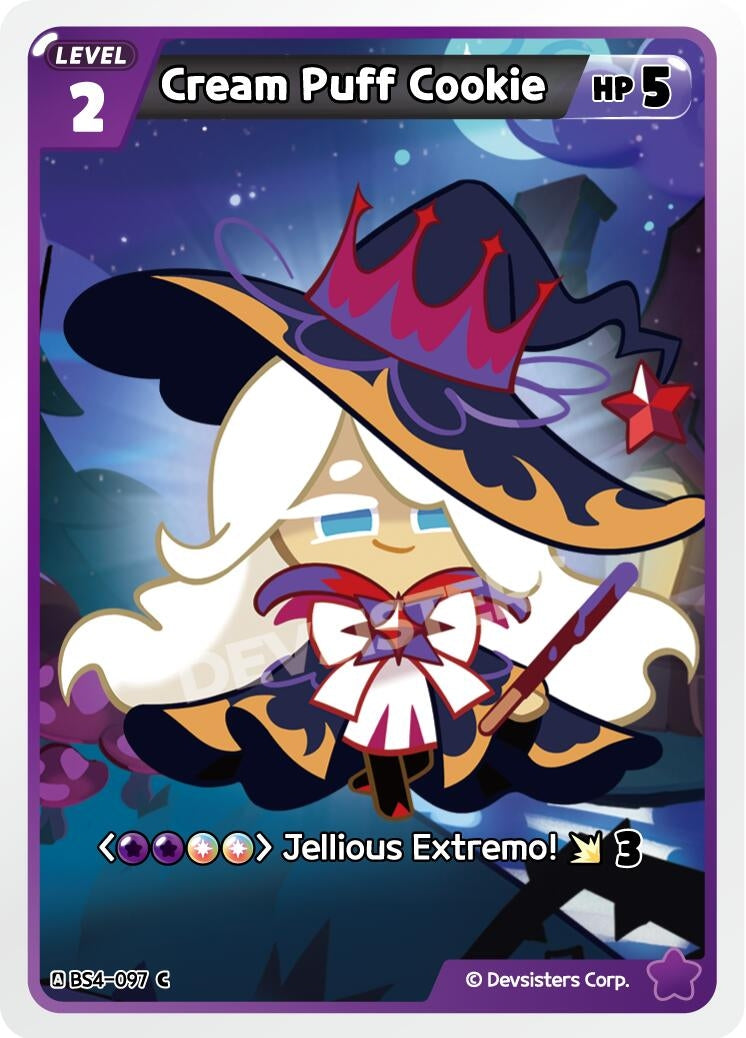 Image for Cream Puff Cookie (BS4-097) (BS3-BS4) - CookieRun: Braverse TCG