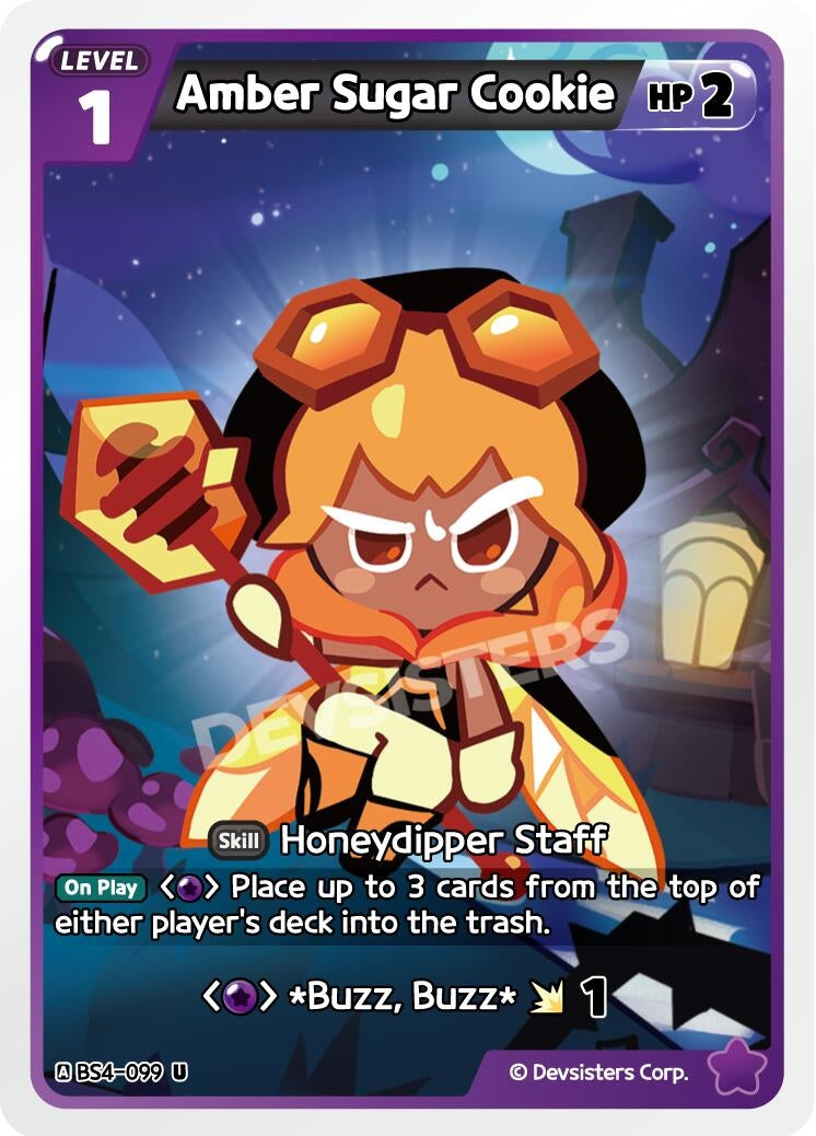Image for Amber Sugar Cookie (BS4-099) (BS3-BS4) - CookieRun: Braverse TCG